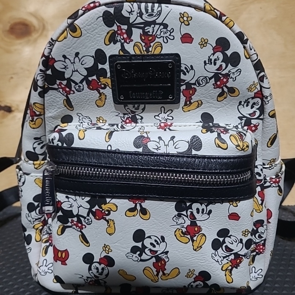 Disney Parks Loungefly Mickey Minnie Mouse Mini Backpack